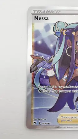 Pokemon TCG Nessa 183/185 Vivid Voltage Trainer Ultra Rare Full Art Holo - Image 2