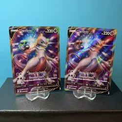 LOT of 4 NM Mewtwo V SWSH229 Full Art Black Star Promo Pokemon GO Pokemon TCG - Image 2