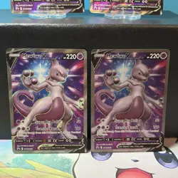 LOT of 4 NM Mewtwo V SWSH229 Full Art Black Star Promo Pokemon GO Pokemon TCG - Image 3