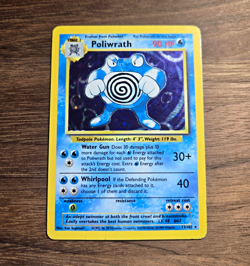 Pokemon TCG Poliwrath 013/102 Base Set Holo Rare Stage 2 90 HP EN Sugimori - Image 1