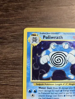 Pokemon TCG Poliwrath 013/102 Base Set Holo Rare Stage 2 90 HP EN Sugimori - Image 2