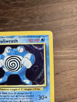 Pokemon TCG Poliwrath 013/102 Base Set Holo Rare Stage 2 90 HP EN Sugimori - Image 3