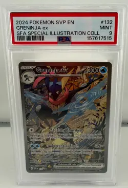 Pokemon Greninja EX Sv Black Star Promo 132 Shrouded Fable SI Coll. PSA 9 - Image 1