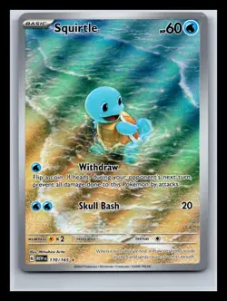 Squirtle 170/165 Illustration Rare 151 Pokemon Holo Near Mint - Image 1
