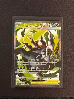 Mega Darkrai ex 101/084 Ultra Rare Pitch Black Pokemon Holo Near Mint - Image 1