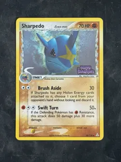 Pokemon TCG NM Sharpedo 53/110 Holon Phantoms Reverse Holo Stamp - Image 1