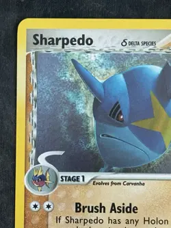 Pokemon TCG NM Sharpedo 53/110 Holon Phantoms Reverse Holo Stamp - Image 2