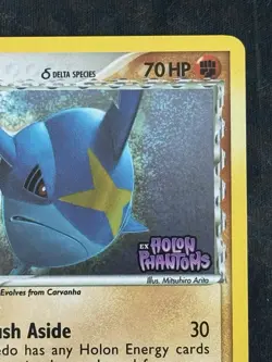 Pokemon TCG NM Sharpedo 53/110 Holon Phantoms Reverse Holo Stamp - Image 3