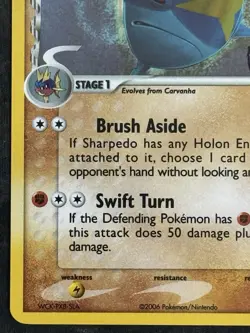 Pokemon TCG NM Sharpedo 53/110 Holon Phantoms Reverse Holo Stamp - Image 5