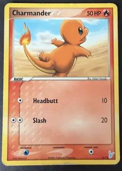 Charmander 2/12 Pokemon TCG EX Trainer Kit 2: Plusle & Minun Regular HP - Image 1