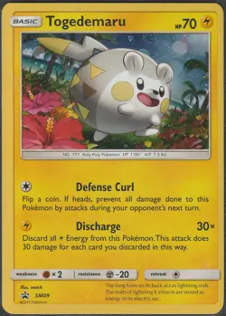 Togedemaru | SM09 Black Star Promo | Cosmos Holofoil | Pokemon | LP - Image 1