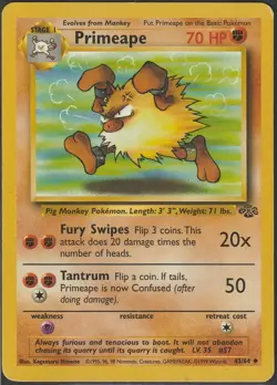 Primeape 43/64 Uncommon Jungle Multi Item Discount HP - Image 1