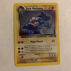 Pokemon Dark Machamp Holo Rare Team Rocket 10/82 Wizards 2000 English Unlimited - Image 1