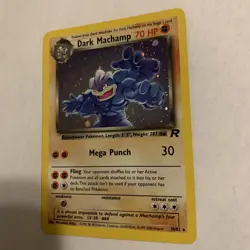 Pokemon Dark Machamp Holo Rare Team Rocket 10/82 Wizards 2000 English Unlimited - Image 3