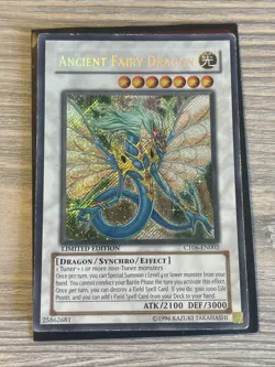YuGiOh Ancient Fairy Dragon CT06-EN002 Limited Edition Secret Rare HP Yu-Gi-Oh! - Image 1