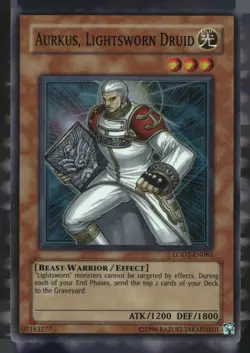 Aurkus, Lightsworn Druid LODT-EN081 Light of Destruction Yu-Gi-Oh Unlimited MP - Image 1