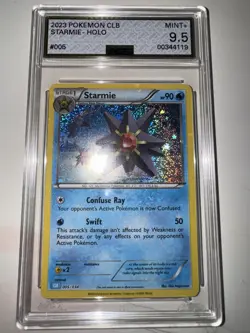 Pokemon TCG 2023 CLB Starmie Holo (English) #005/034 AGS 9.5 - Image 1
