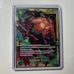 Bandai One Piece CCG Roronoa Zoro OP06-118 SEC Alt Art Foil English 9000 - Image 1