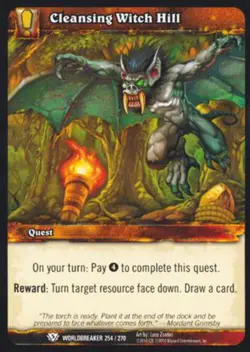 World of Warcraft TCG Cleansing Witch Hill - Worldbreaker 254/270 - Image 1