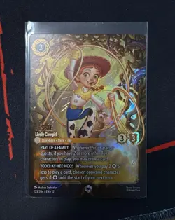 Disney Lorcana Jessie - Lively Cowgirl 223/204 Enchanted Holo English - Image 1