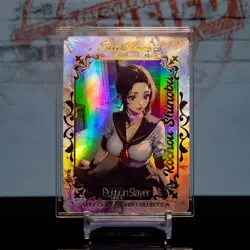 Shinobu Kocho Demon Slayer Premium Waifu Card Custom Gold Flash Holo Foil Anime - Image 1