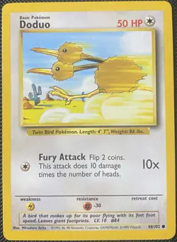 Doduo 048/102 Base Set Regular - Pokemon Card - Image 1