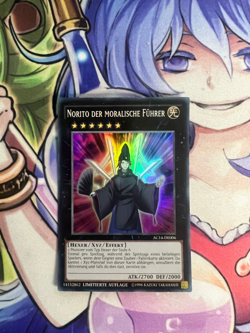 NORITO THE MORAL LEADER GERMAN SUPER RARE AC14-DE006 NEAR MINT YUGIOH - Image 1