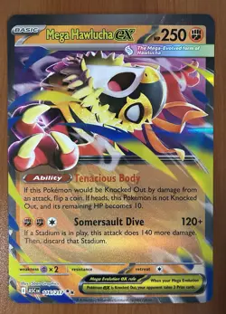 Pokemon Mega Hawlucha EX Jumbo Promo Card #116 Ascended Heroes Focused Fighters - Image 1