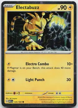 Electabuzz (Cosmos Holo) 125/165 Promo Miscellaneous Cards & Products Near Mint - Image 1