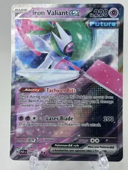 Iron Valiant EX 089/182 - Paradox Rift - Double Rare - Pokemon Card TCG - NM/M! - Image 2