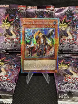 YuGiOh Chaos Origins SURGE BLITZCLIQUE - Starlight Rare Rainbow Card #CORI-EN011 - Image 1
