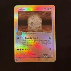 Pokemon 2003 Shelgon EX Dragon Reverse Holo Uncommon Card 42/97 - Image 1