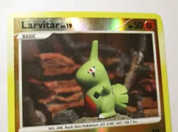 Pokemon TCG Stormfront Larvitar Reverse Holo Card 63/100 Played 2008 RARE HTF - Image 4