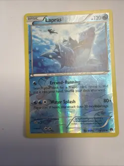 Pokemon TCG Card 2016 XY BREAKpoint - Lapras 28/122 Reverse Holo MP+ - Image 1