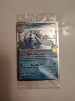 Pokemon Pitch Black Primarina 020/084 Release Day Exclusive Sealed Promo Card - Image 1