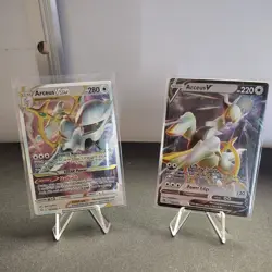 Pokemon TCG - Arceus V & VSTAR Metal Cards 122/172 123/172 UPC PROMO - Image 1