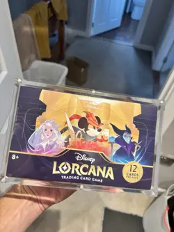 Disney Lorcana The First Chapter Booster Box In Acrylic Case. Very Minor Defect - Image 1
