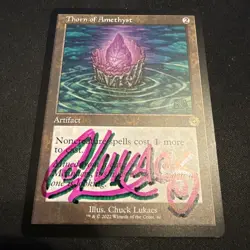 Thorn Of Amethyst Magic The Gathering Retro Frame (Artist Shadow Signed) - Image 1