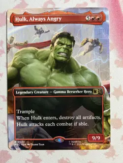 Hulk, Always Angry (Borderless) Commander: Marvel Super Heroes Regular - Image 1