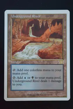 Magic The Gathering MTG UNDERGROUND RIVER Sixth Edition LP Lightly Played - Image 1