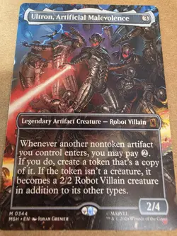 Ultron, Artificial Malevolence - (Borderless) (0344) Super Heroes Regular - Mtg - Image 1