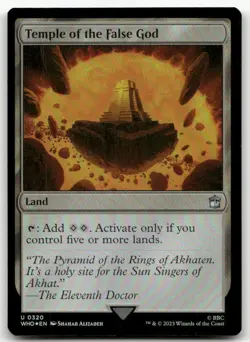 Temple of the False God #320 (Foil) (NM) Doctor Who WHO Magic MTG - Image 1