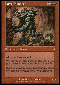 MTG - Kavu Monarch - Invasion - LP, English Magic FLAT RATE SHIP - Image 1