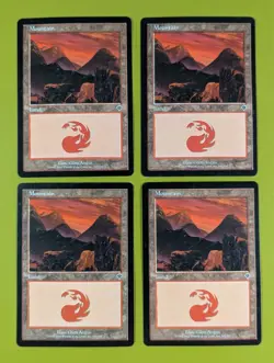 Mountain (345) x4 Invasion 4x Magic the Gathering MTG - Image 1