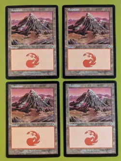 Mountain (343) x4 Invasion 4x Magic the Gathering MTG - Image 1