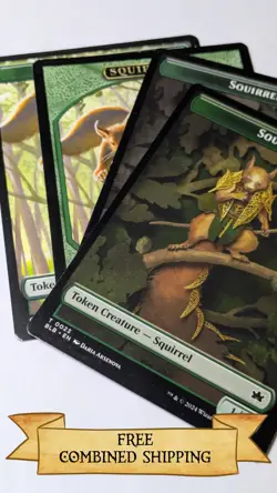 Magic The Gathering: Commander Staples Squirrel Token Lot - Image 1