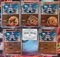 Chandelure Pokemon CBB3C Chinese Card Lot - Foil & Regular, Set of 5 Cards, NM - Image 1