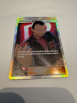 Pokemon TCG Giovanni's Exile 67/68 – Hidden Fates – Full Art Trainer – NM - Image 1
