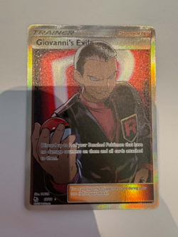 Pokemon TCG Giovanni's Exile 67/68 – Hidden Fates – Full Art Trainer – NM - Image 2