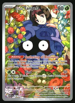 ERIKA'S TANGELA 218/217 ILLUSTRATION RARE ASCENDED HEROES POKEMON HOLO NEAR MINT - Image 1